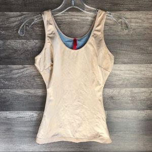 Spanx Nude Compression Tank Top Sz M NWOT